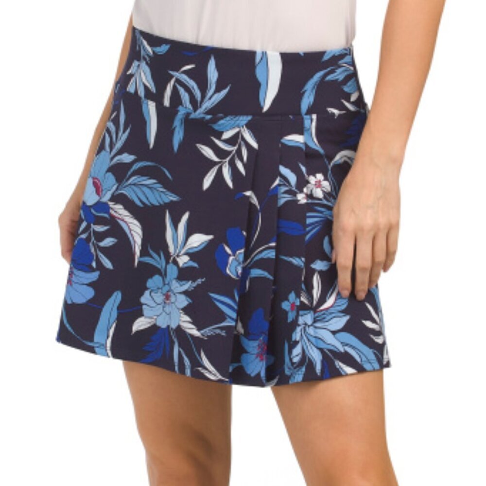 NWT Tommy Bahama Women’s Golf Active Skort Skirt Floral Side Pleated